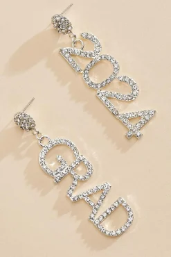 Women Versona 2024 Grad Rhinestone Earrings