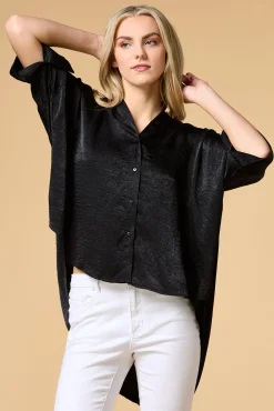 Women Versona A Long Long Time Top Black