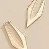 Women Versona Abstract Diamond Hoop Earrings