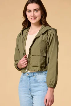 Women Versona Army Brat Jacket