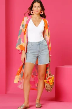 Women Versona Baja Blooms Kimono