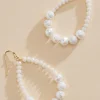 Women Versona Beaded Dangly Tear Earrings