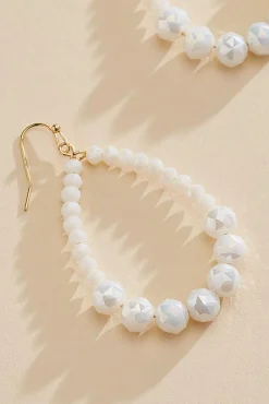 Women Versona Beaded Dangly Tear Earrings