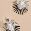Women Versona Black Feathered Earrings