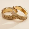 Women Versona Braided Hoop Earrings