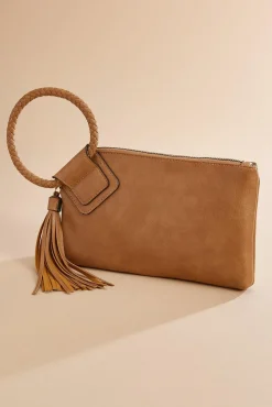 Women Versona Braided Ring Handle Wristlet