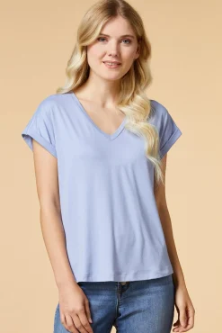 Women Versona Butter Knit Vneck Top
