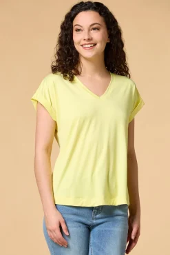 Women Versona Butter Knit Vneck Top