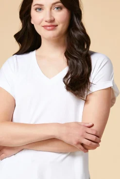 Women Versona Butter Knit Vneck Top