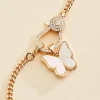 Women Versona Butterfly Charm Link Necklace