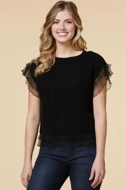 Women Versona Cable Bodied Sweater