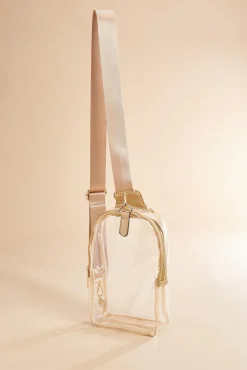 Women Versona Clear Guitar Strap Sling Bag