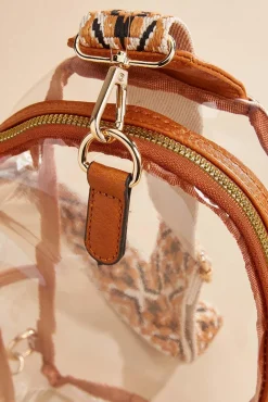 Women Versona Clear Guitar Strap Sling Bag