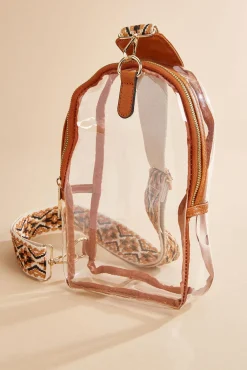 Women Versona Clear Guitar Strap Sling Bag