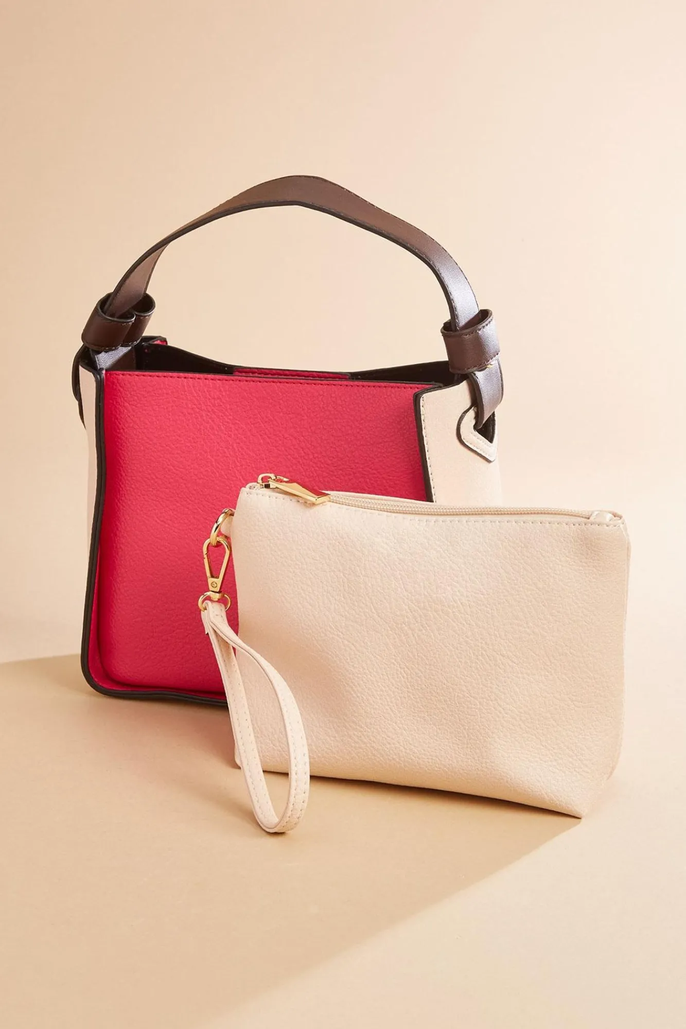 Women Versona Colorblock Satchel And Wallet Set