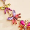 Women Versona Colorful Butterfly Short Necklace