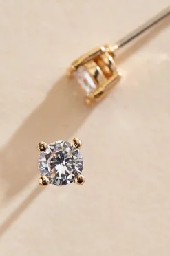 Women Versona Cubic Zirconia Sparkling Stud Earrings