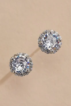 Women Versona Cubic Zirconia Stud Earrings
