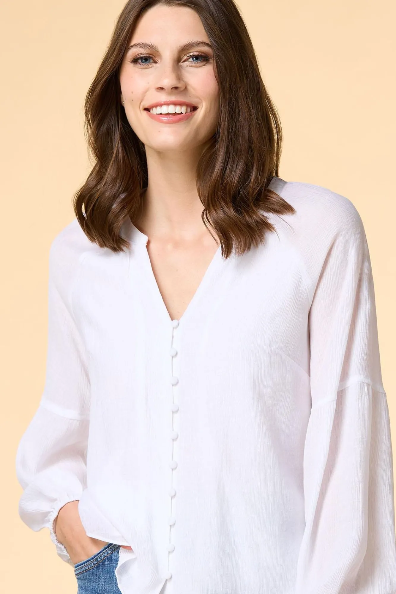 Women Versona Cute As A Button Top