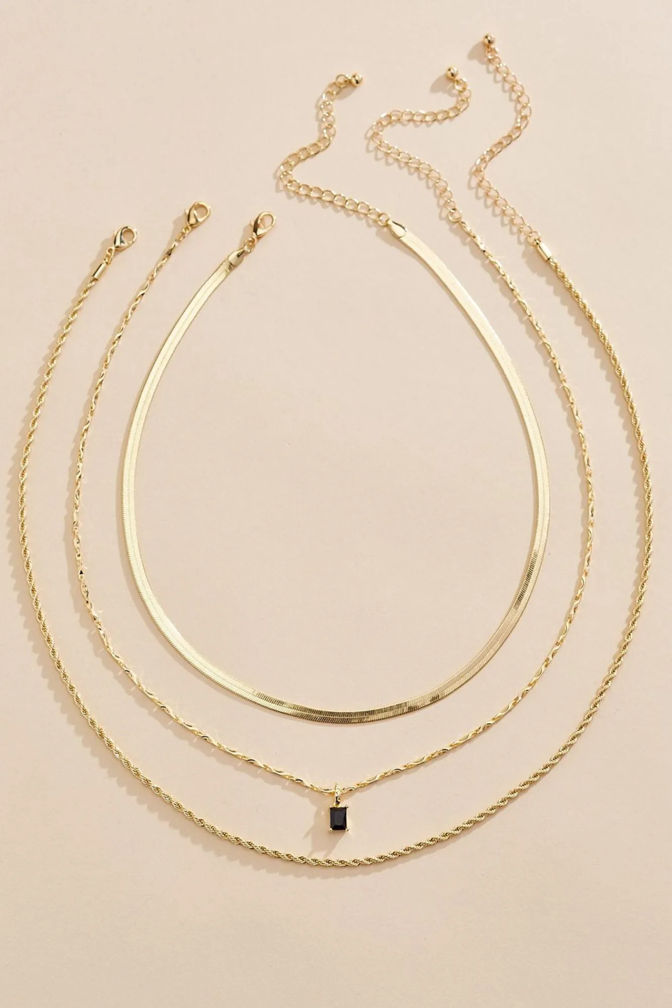 Women Versona Dainty Stone Layered Necklace