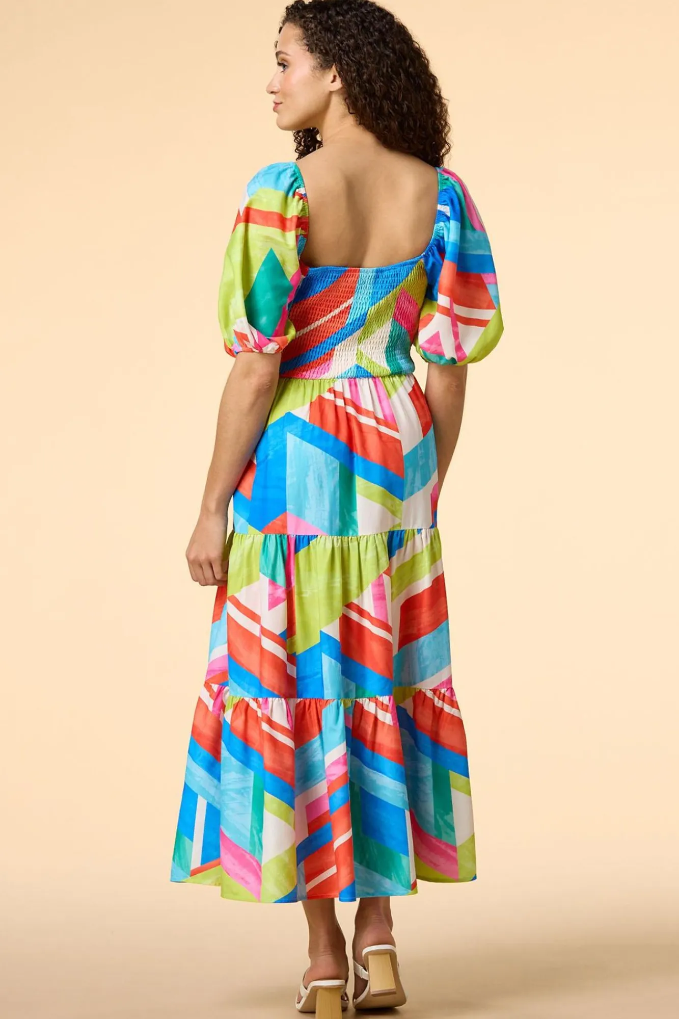 Women Versona Day At The Beach Midi Dress