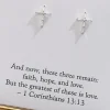 Women Versona Delicate Cross Earrings