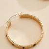 Women Versona Embellished Hoop Earrings