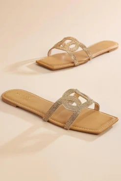 Women Versona Embellished Logo Sandals