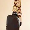 Women Versona Embroidered Strap Sling Bag