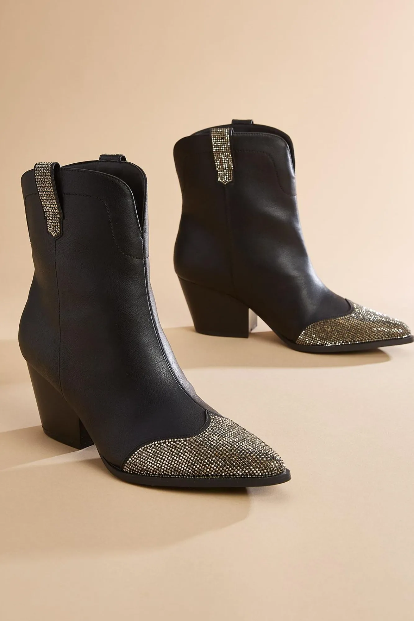 Women Versona Faux Leather Bling Toe Booties