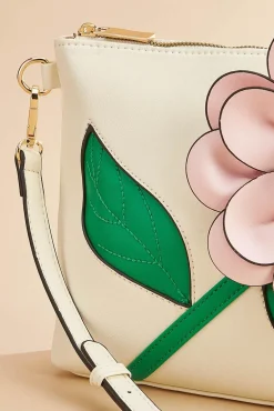 Women Versona Faux Leather Flower Crossbody