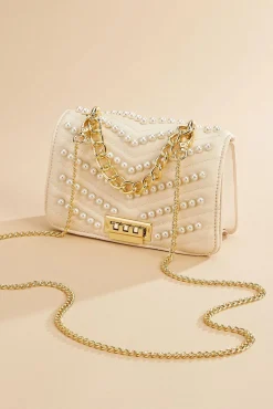 Women Versona Faux Leather Pearl Crossbody