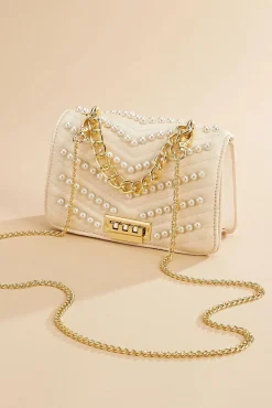 Women Versona Faux Leather Pearl Crossbody