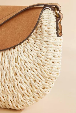 Women Versona Faux Leather Trim Crossbody