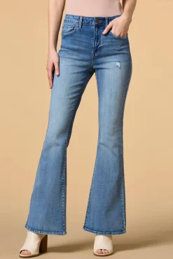 Women Versona Flare And Square Jeans