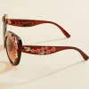 Women Versona Floral Embellished Cateye Sunglasses