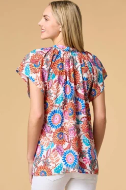 Women Versona Flower Girl Top