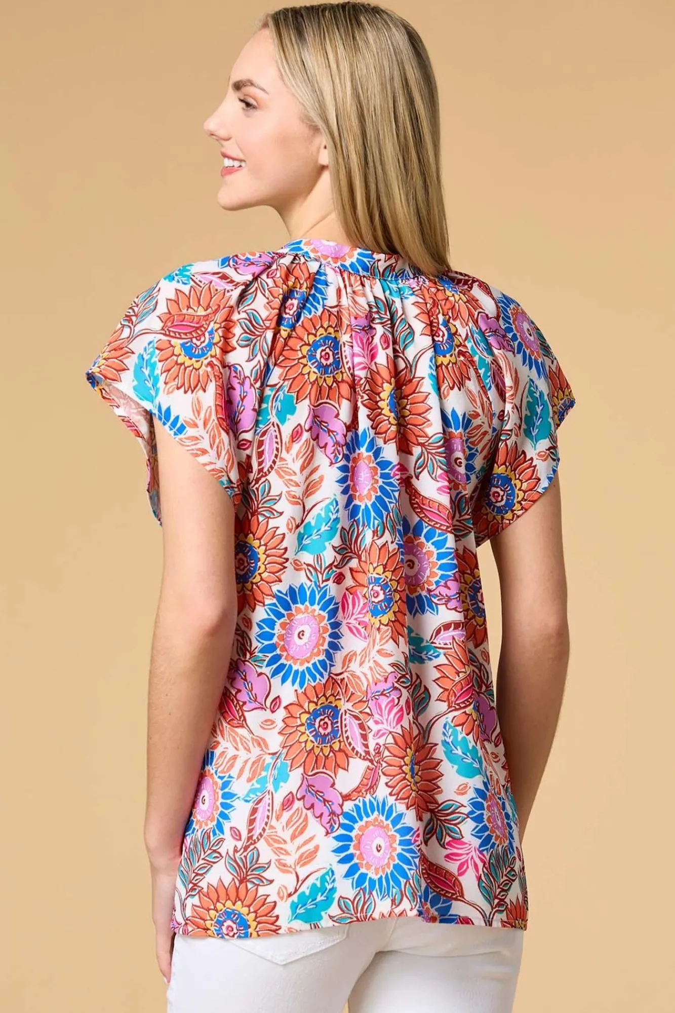 Women Versona Flower Girl Top