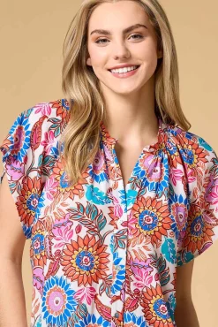 Women Versona Flower Girl Top