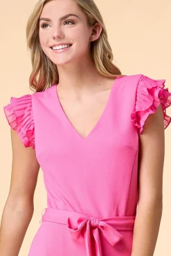 Women Versona Fluttering Eyelashes Jumpsuit