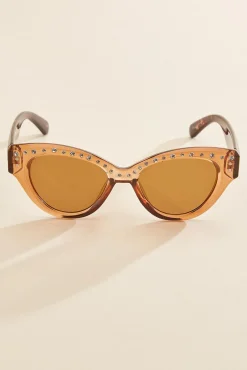 Women Versona Gemstone Rim Sunglasses
