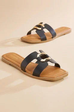 Women Versona Gold Bit Sandals
