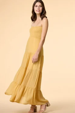 Women Versona Golden Afternoon Maxi Dress