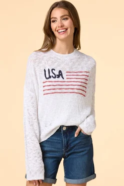 Women Versona Grand Ole Flag Sweater