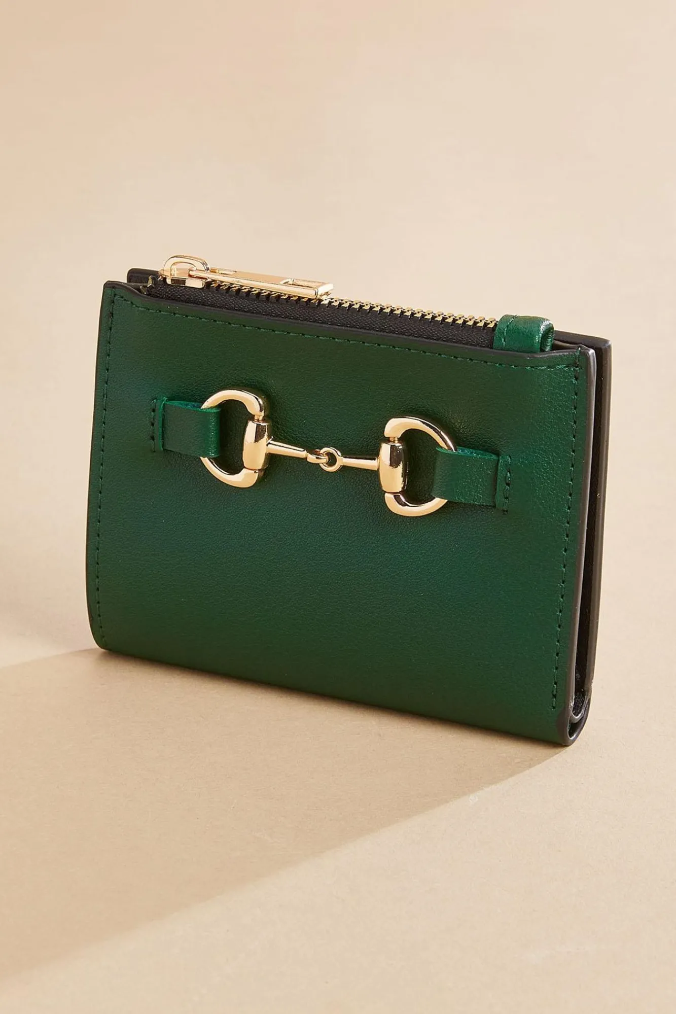 Women Versona Green Horsebit Wallet