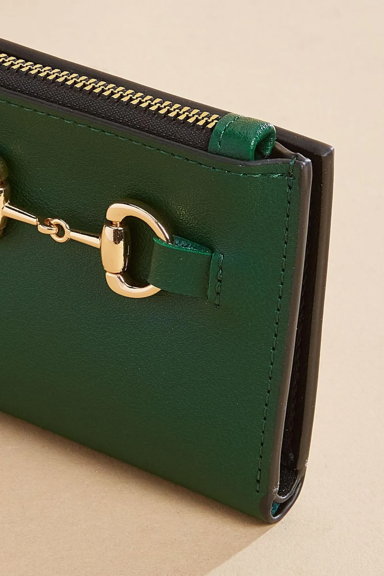 Women Versona Green Horsebit Wallet