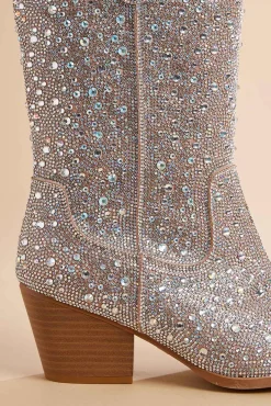 Women Versona Iridescent Bling Midshaft Boots