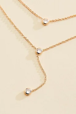 Women Versona Layered Bezel Necklace