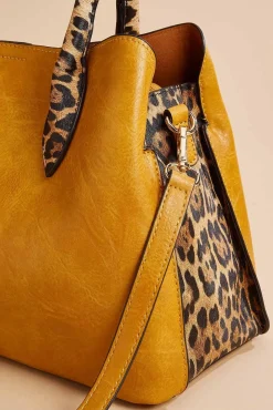 Women Versona Leopard Print Satchel And Wallet Set