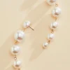 Women Versona Linear Pearl Earrings